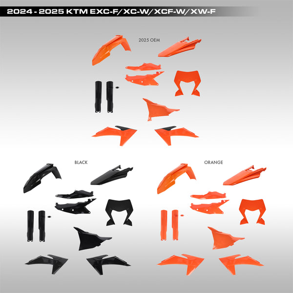 ACERBIS - FULL PLASTIC KIT - 2024–2025 KTM EXC-F, XC-W, XCF-W, XW