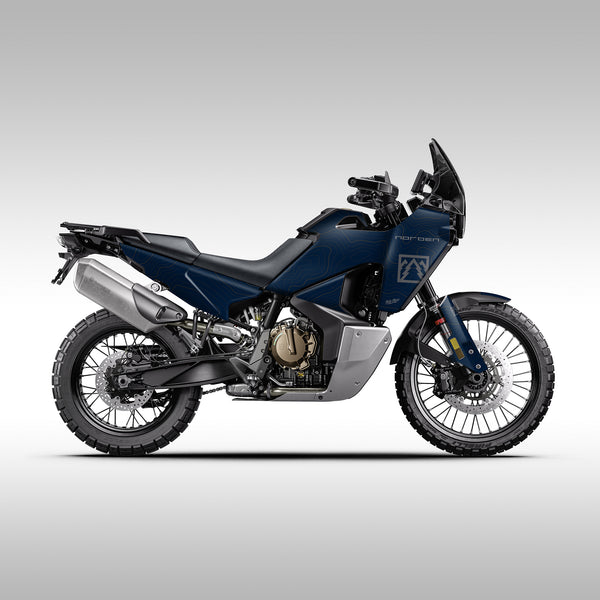 ノーザンライツ ダークネイビー36 GRAPHICS KIT - 2022–2026 HUSQ NORDEN 901 - NAVY FULL TOPO - TMBR MOTO