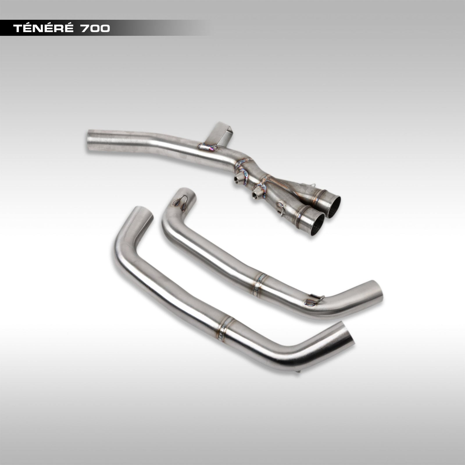 LeoVince AISI 304 stainless steel racing header pipe for the Yamaha Tenere 700.