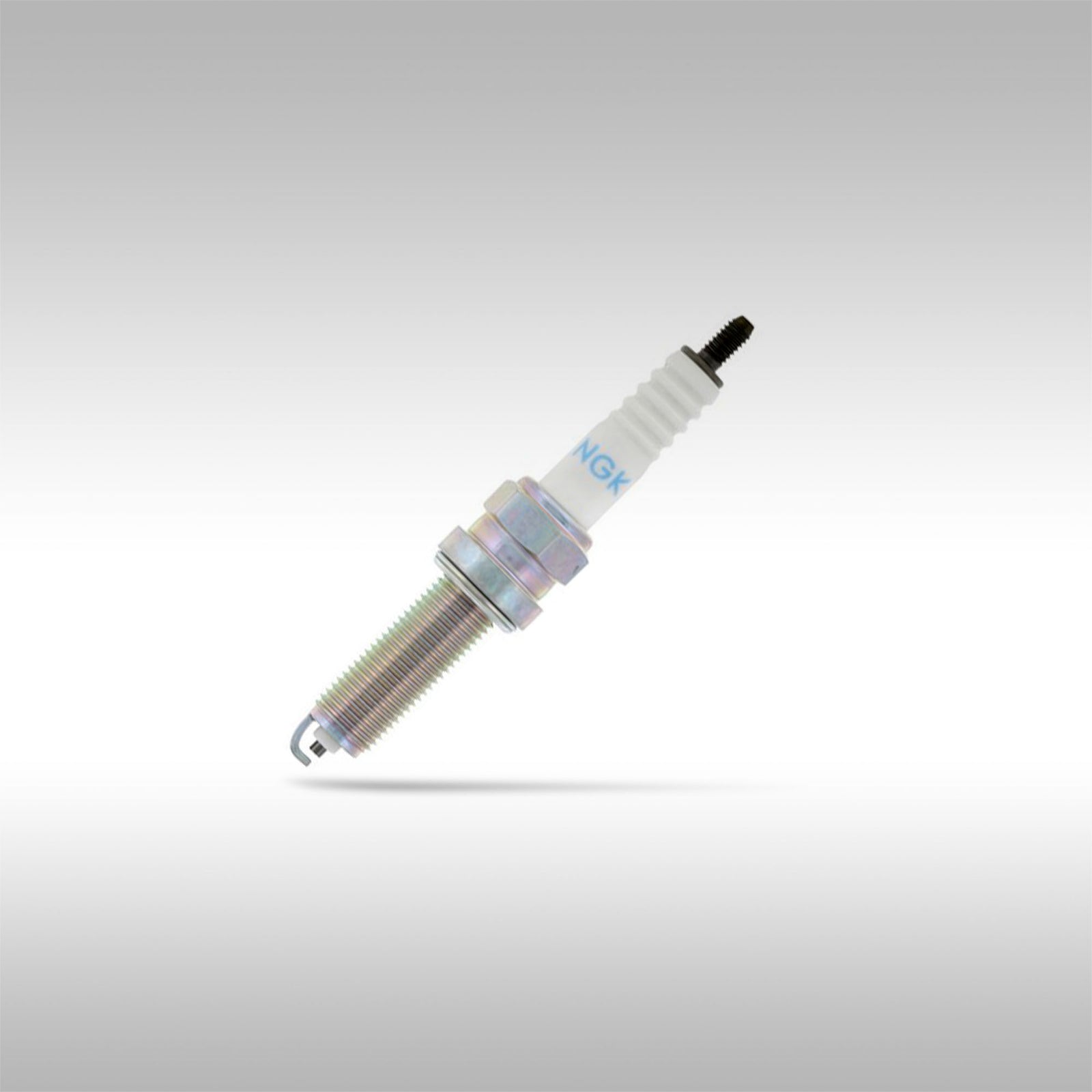 NGK LMAR8A-9 Spark plug on a light gray background