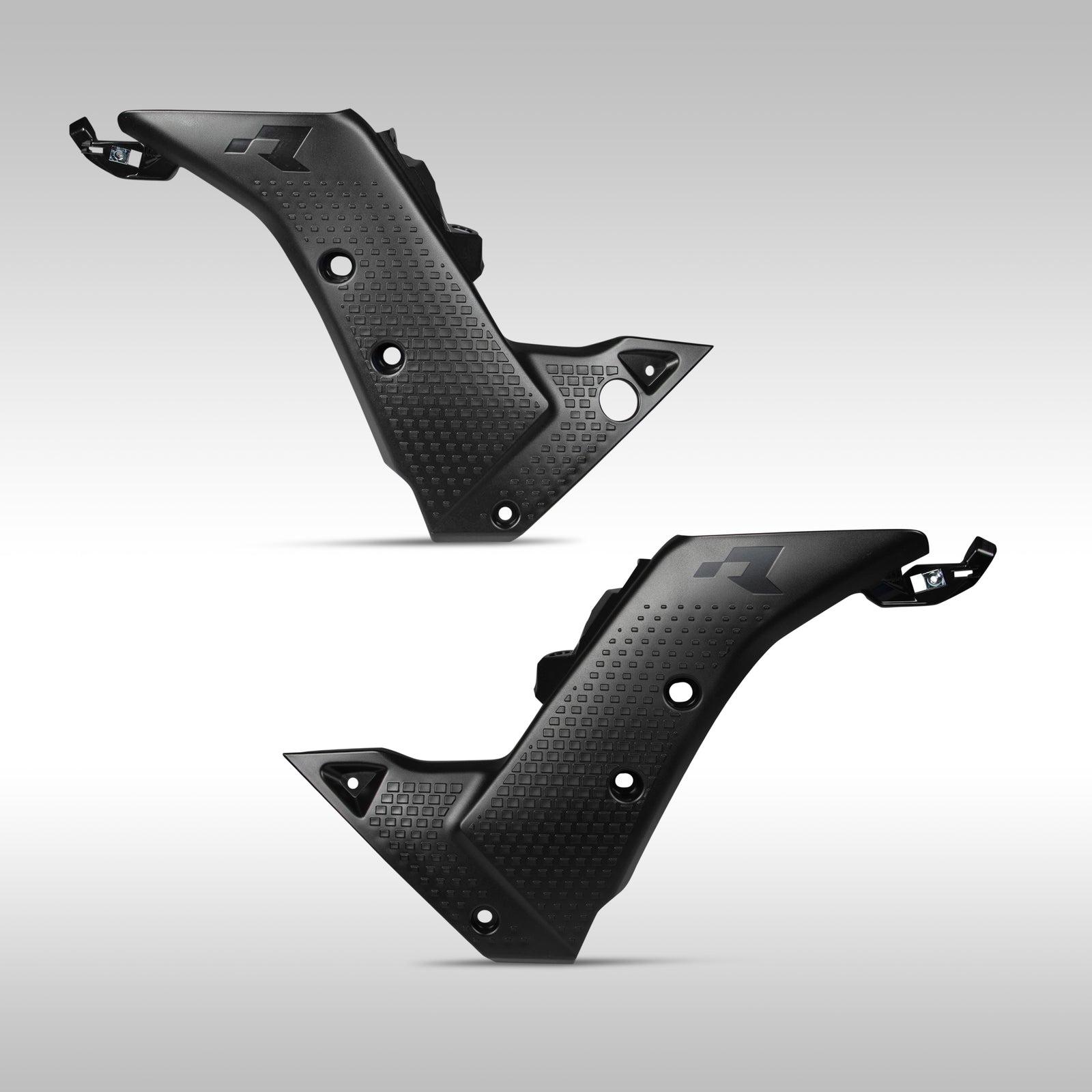 RTech center gripper panel for Tenere 700 Gen 1 in Black