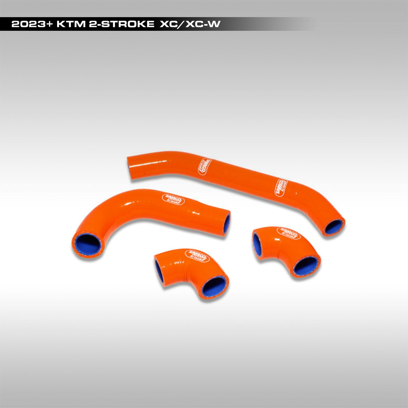 SAMCO - RADIATOR HOSE KIT - ORANGE - KTM XC & XC-W 2 STROKES