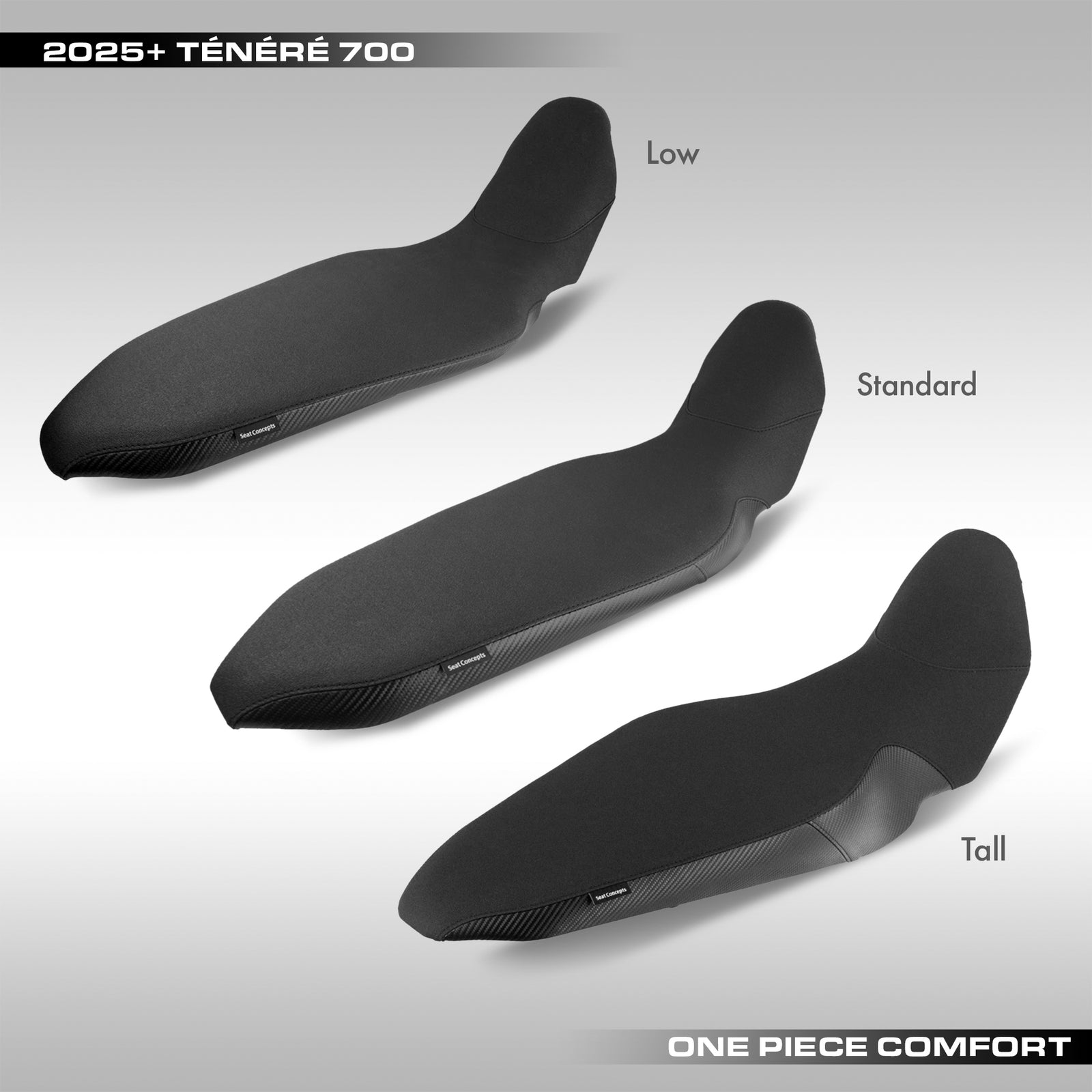 Seat Concepts - Comfort Foam & Cover Seat Kit - 2025+ Yamaha Tenere 700