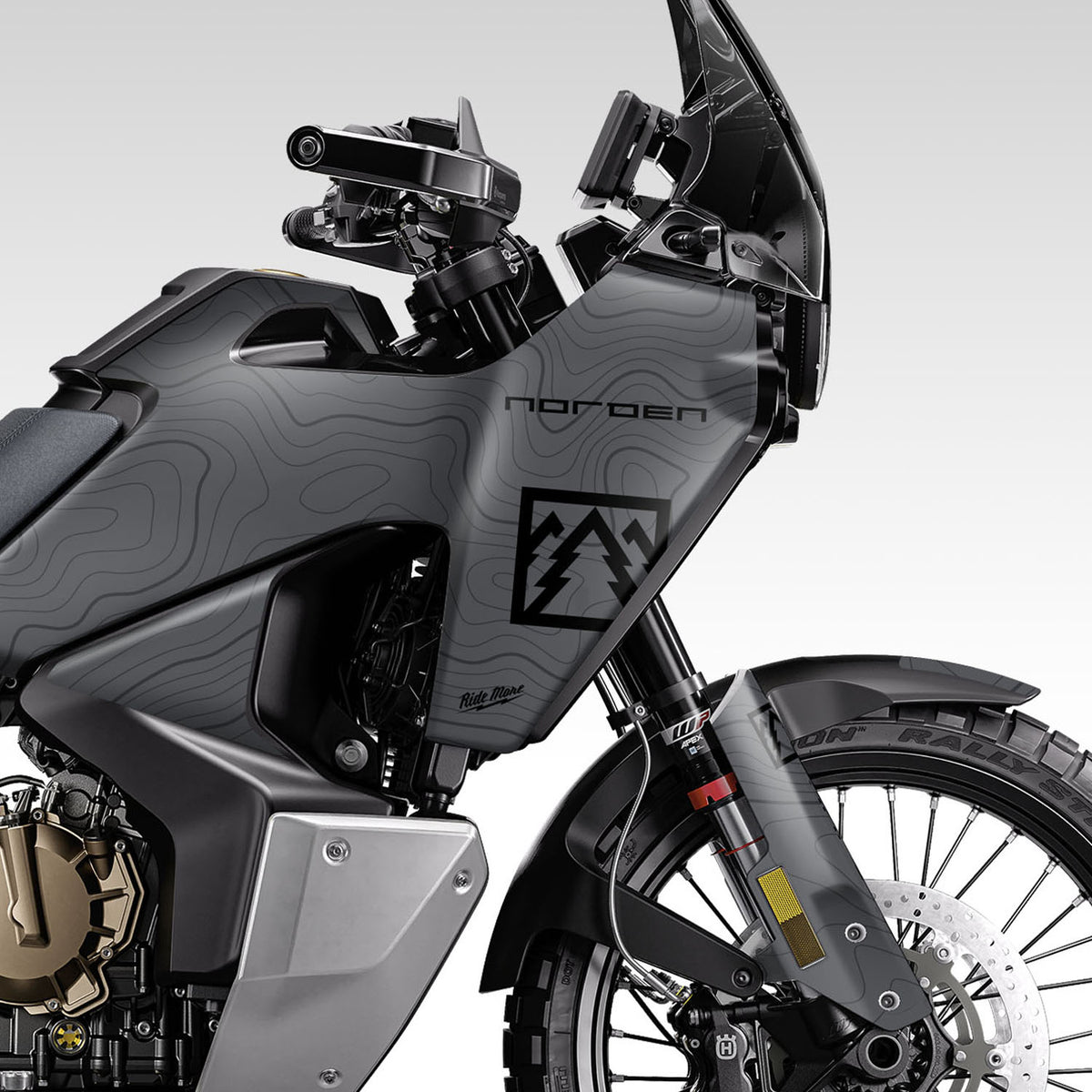 2022 - 2025 HUSQ NORDEN 901 - GRAY FULL TOPO - GRAPHICS KIT