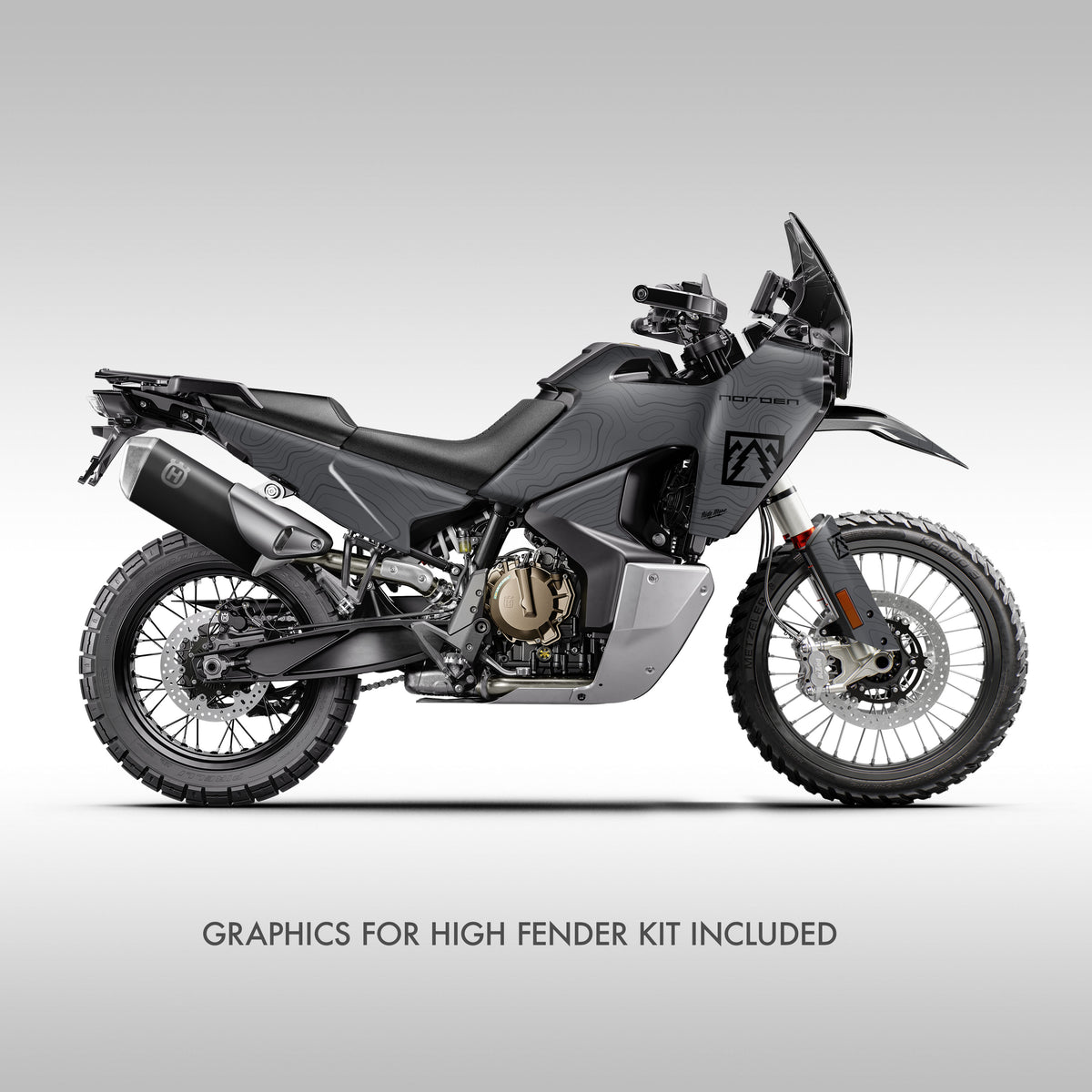2022 - 2025 HUSQ NORDEN 901 - GRAY FULL TOPO - GRAPHICS KIT