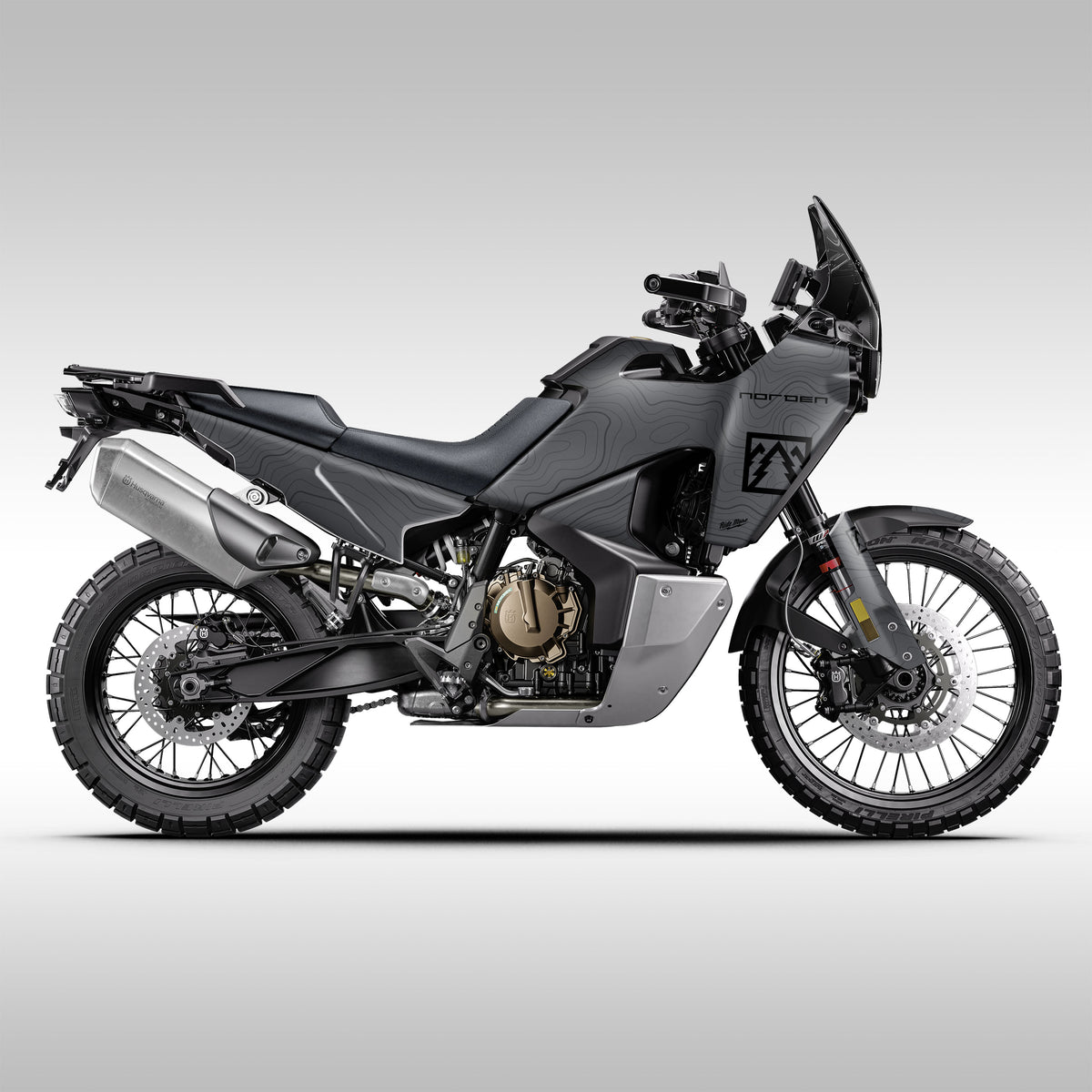 2022 - 2025 HUSQ NORDEN 901 - GRAY FULL TOPO - GRAPHICS KIT