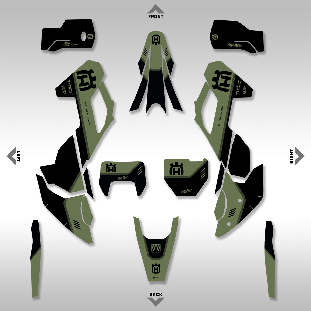 2023 - 2025 HUSQ FE, TE, FX, TX - BASELINE ALPINE - GRAPHICS KIT