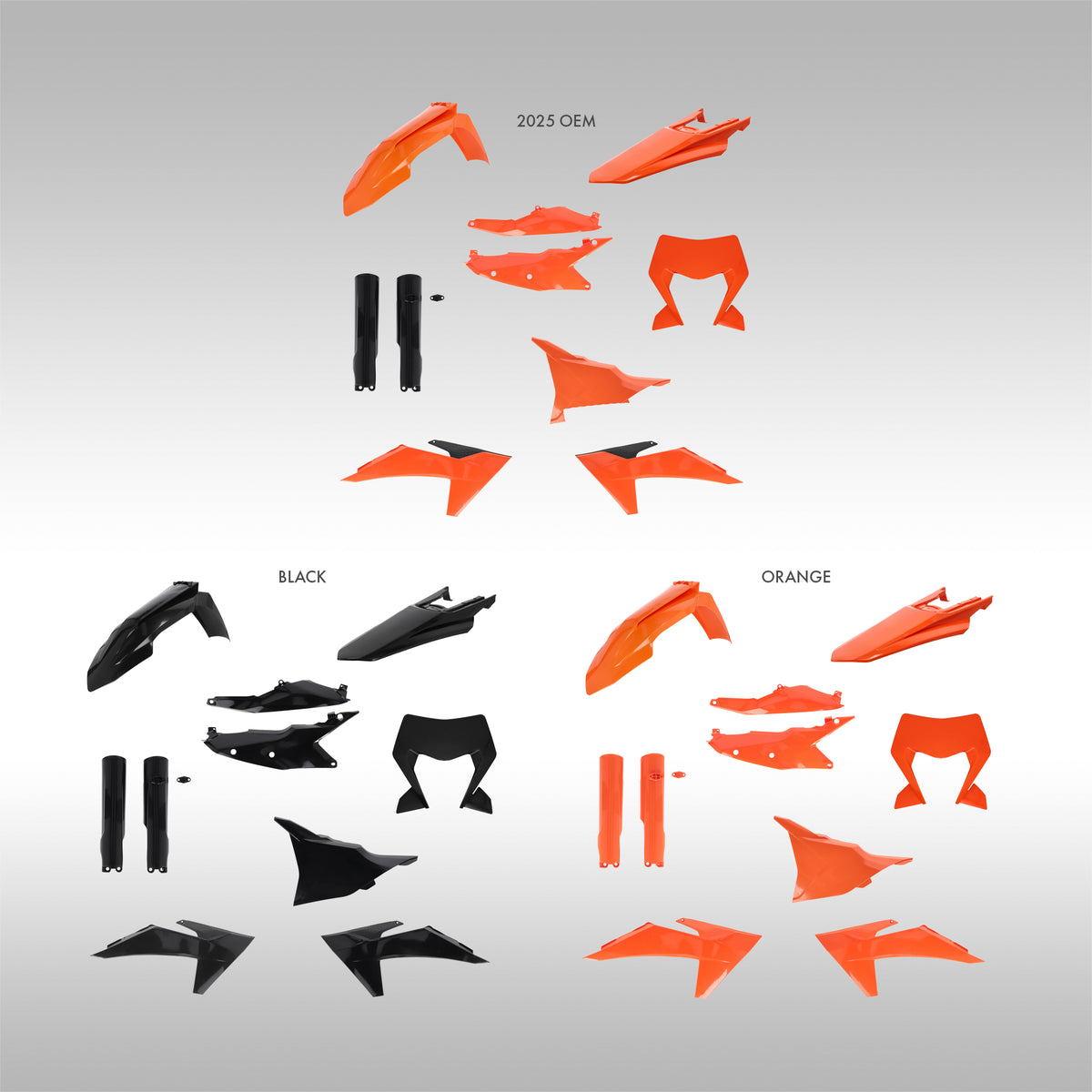 ACERBIS - FULL PLASTIC KIT - 2024–2025 KTM EXC-F, XC-W, XCF-W, XW-F