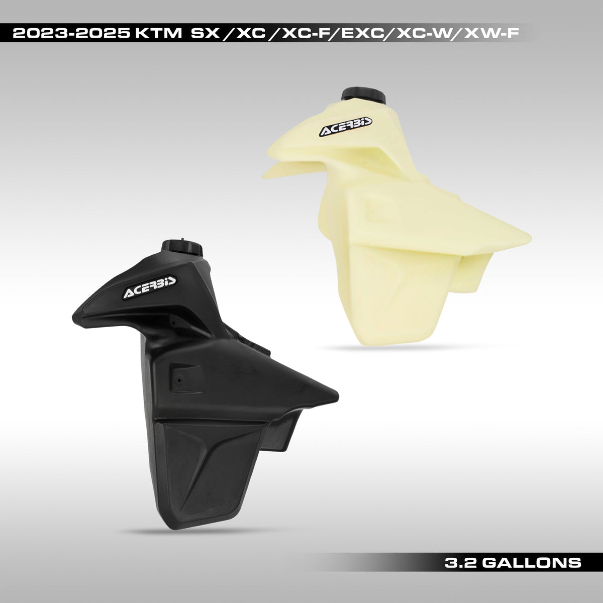 ACERBIS - 3.2 GALLON FUEL TANK - 2023–2025 KTM SX / XC / XC-F / EXC-F / XC-W / XW-F