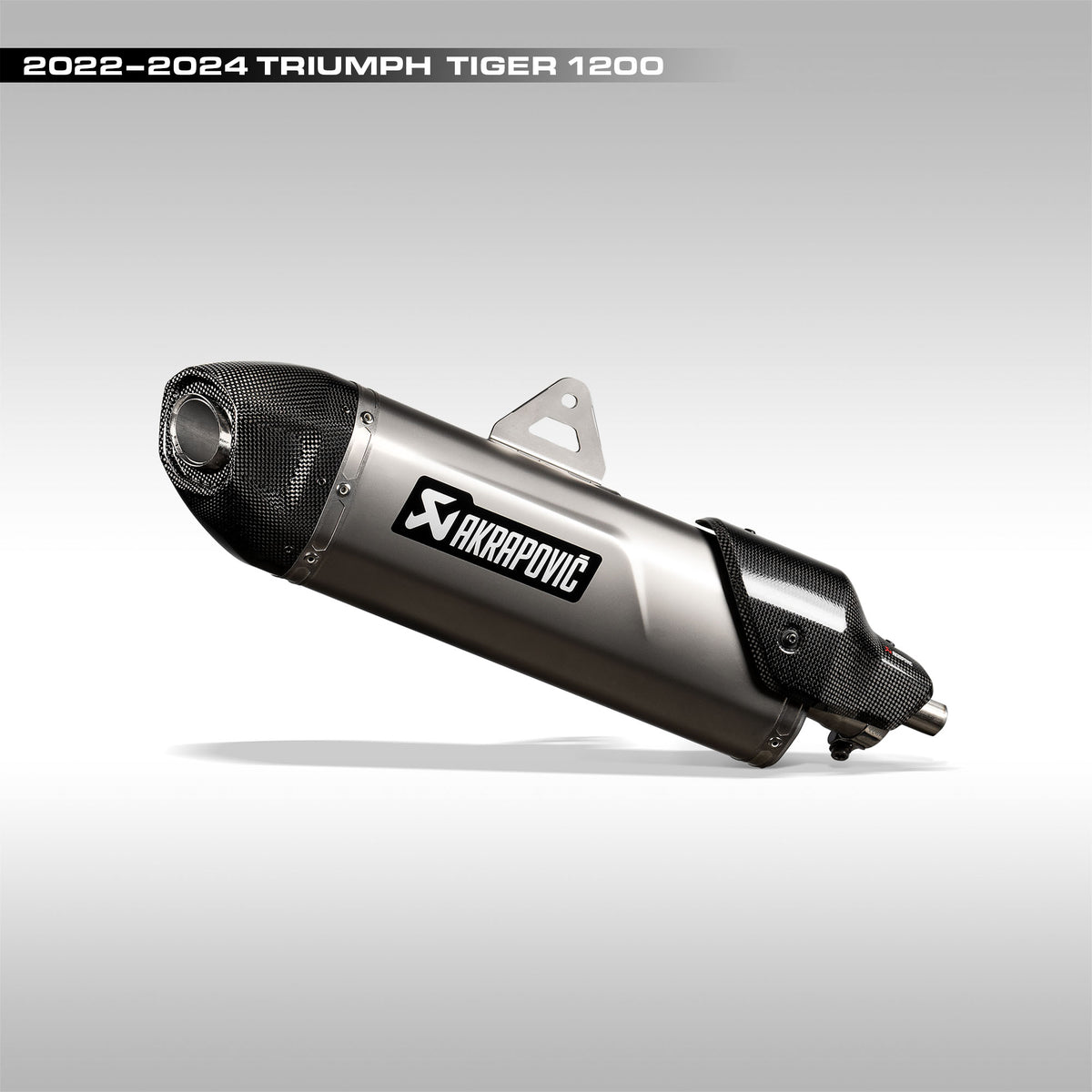 AKRAPOVIC - TITANIUM SLIP-ON EXHAUST FOR TRIUMPH TIGER 1200