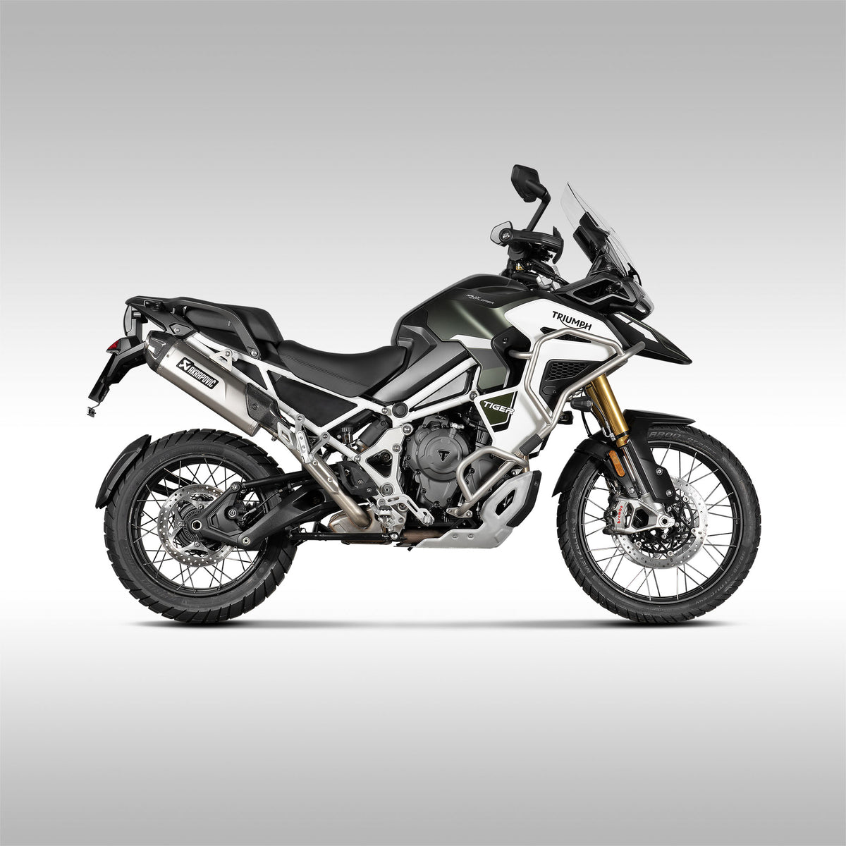 AKRAPOVIC - TITANIUM SLIP-ON EXHAUST FOR TRIUMPH TIGER 1200