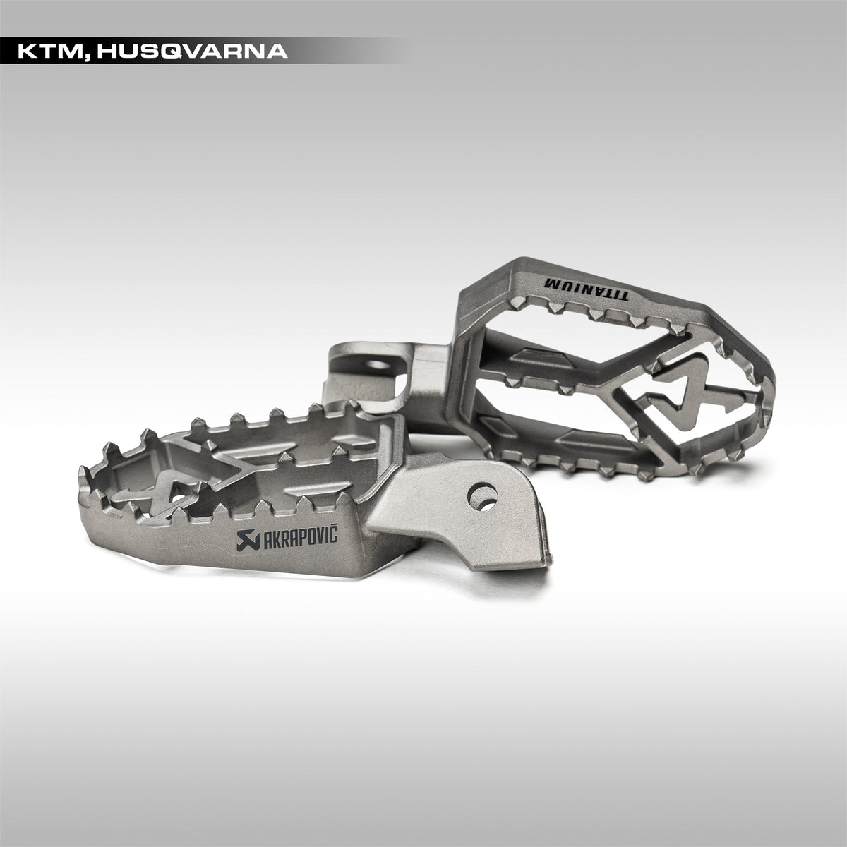 AKRAPOVIC - TITANIUM FOOTPEG SET - KTM / HUSQVARNA ADVENTURE BIKES