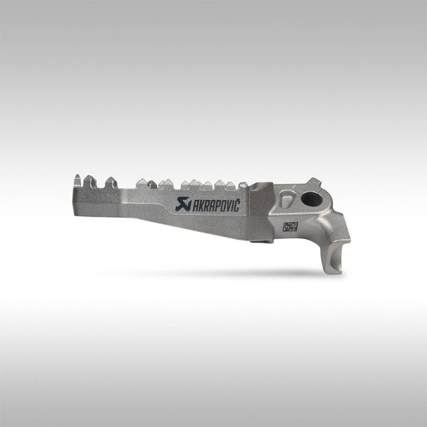 Akrapovič Titanium Footpegs — Cast Titanium Off-Road Upgrade | TMBR MOTO