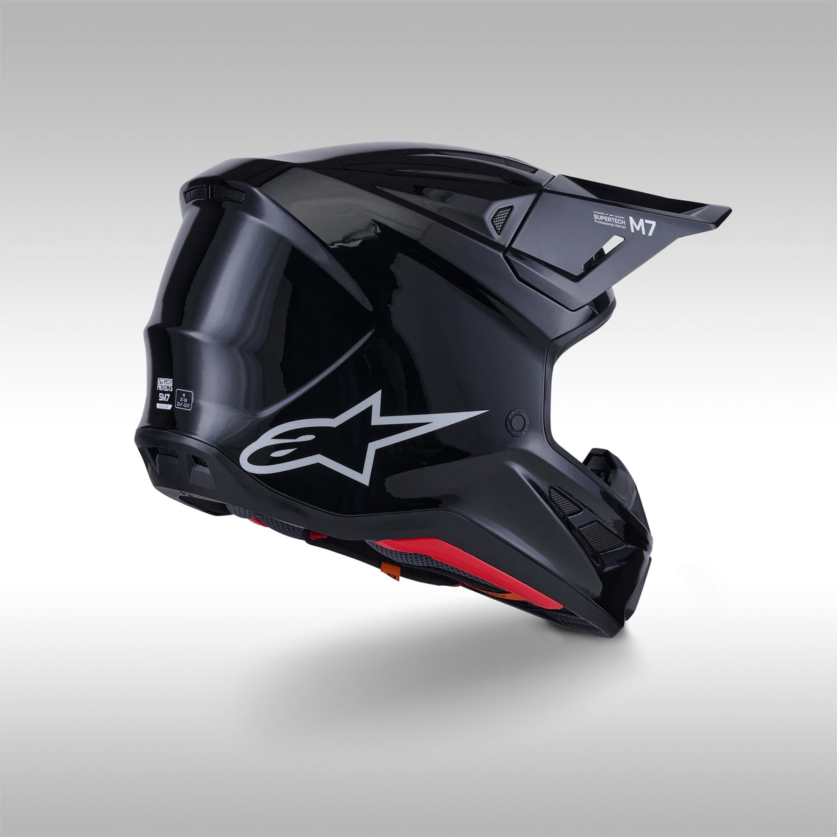 ALPINESTARS - S-M7 OFFROAD HELMET - SOLID WHITE &amp; BLACK