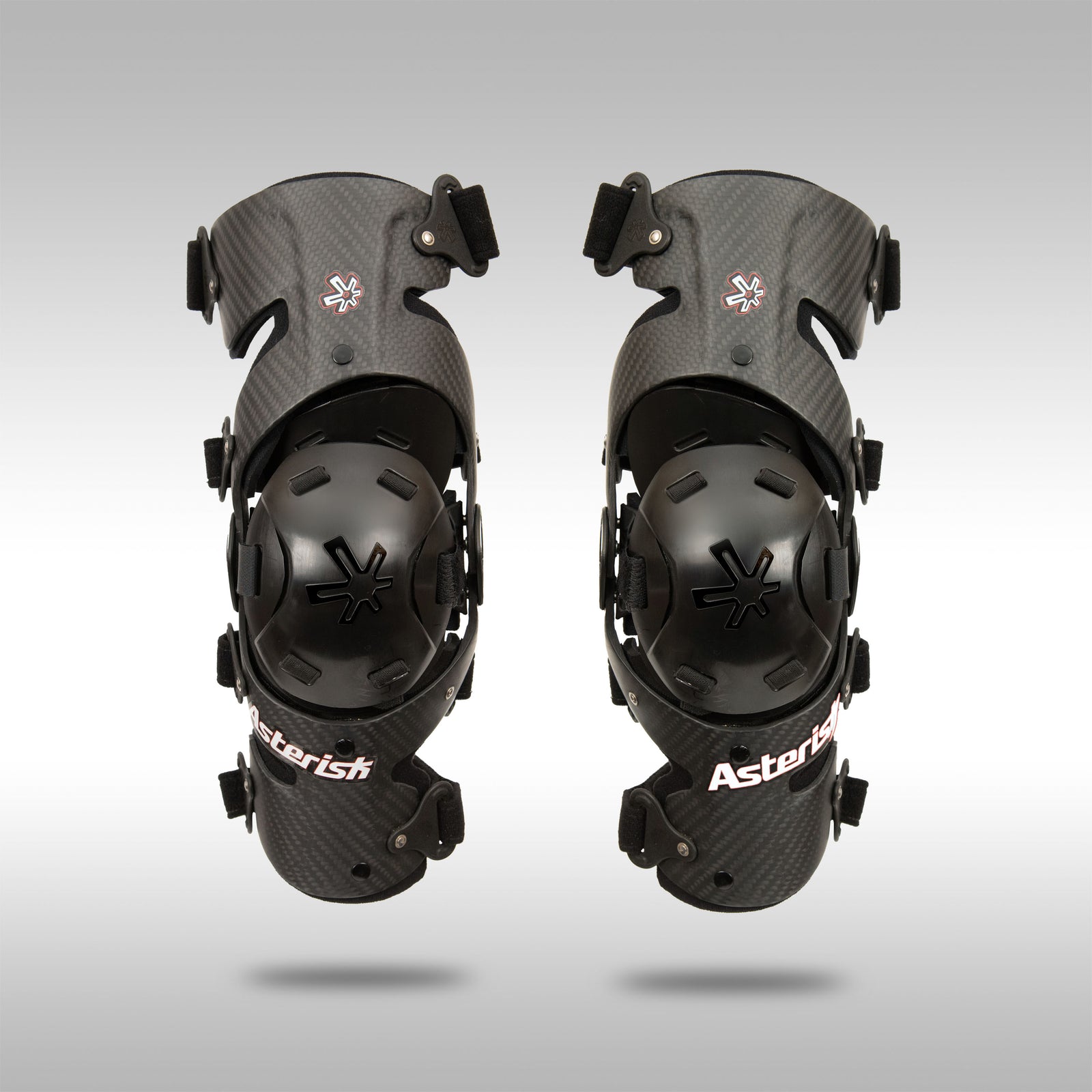 Asterisk Carbon Cell 1 Knee Braces. Protect your knees from the rigiors of motocross, supercross, endurocross, offroad motorcycle and any other high impact activities you participate in. Asterisk knee braces are USA MADE.