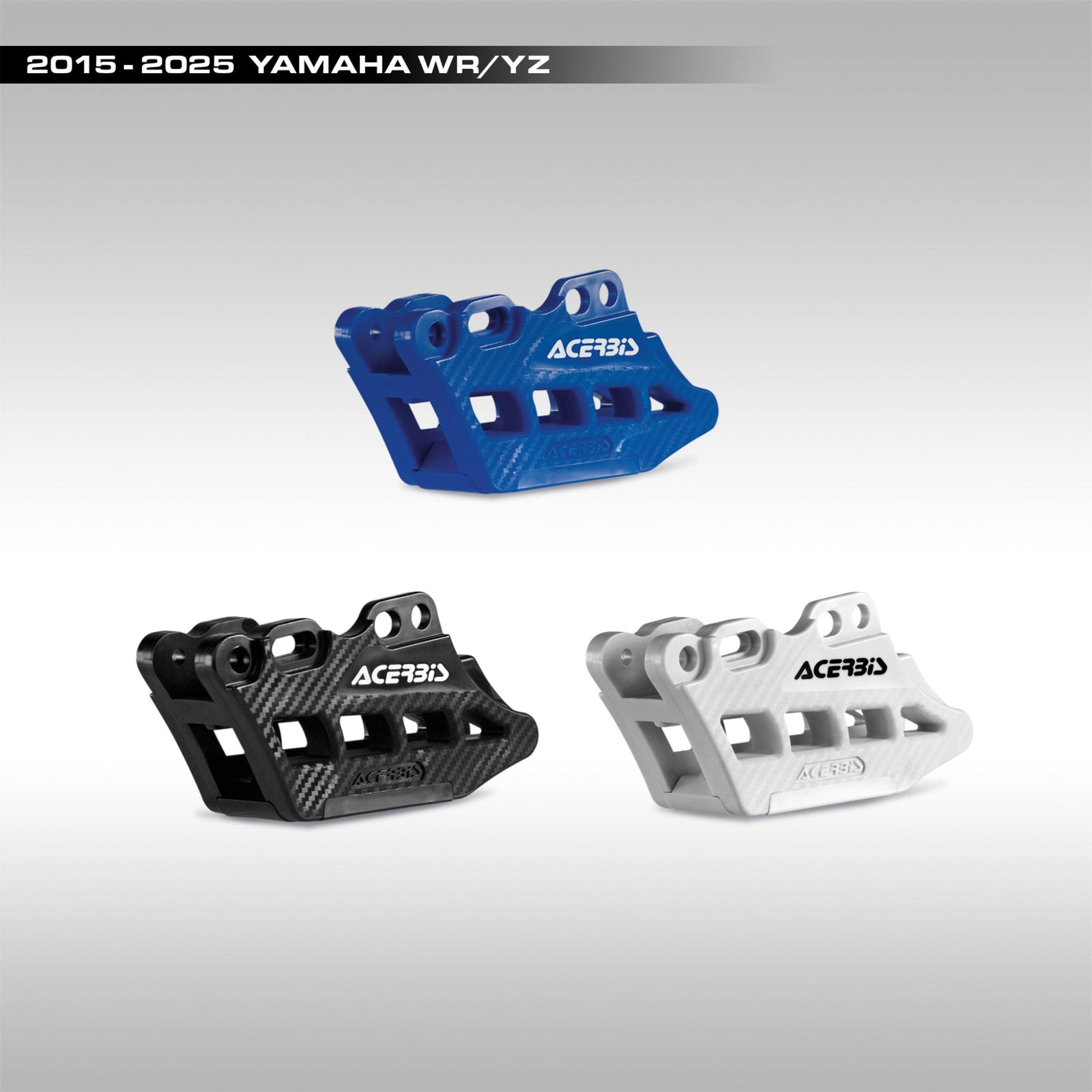 Acerbis 2.0 chain guide block replacement for Yamaha YZ and WR dirt bikes.