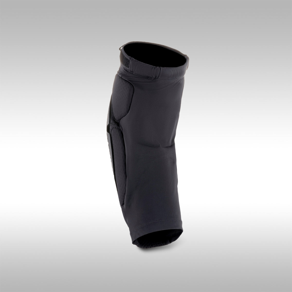 Back view of the Alpinestars Bionic Flex Knee Protector featuring black stretch mesh, elasticated top strap.