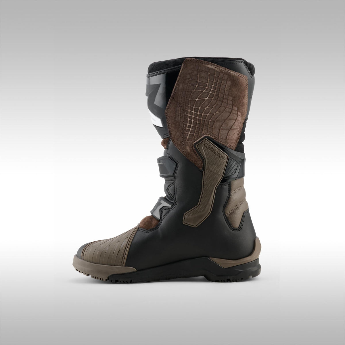 Alpinestars Corozal V2 Adventure Drystar Motorcycle Boots brown instep.