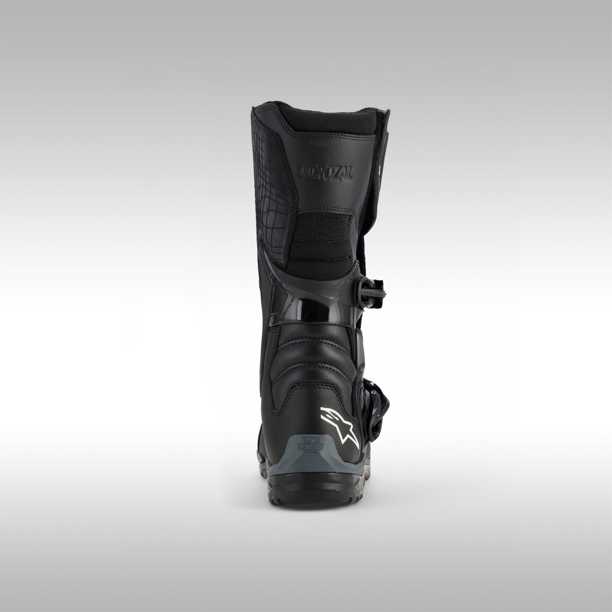 Alpinestars Corozal V2 Adventure Drystar Motorcycle Boots black heel.