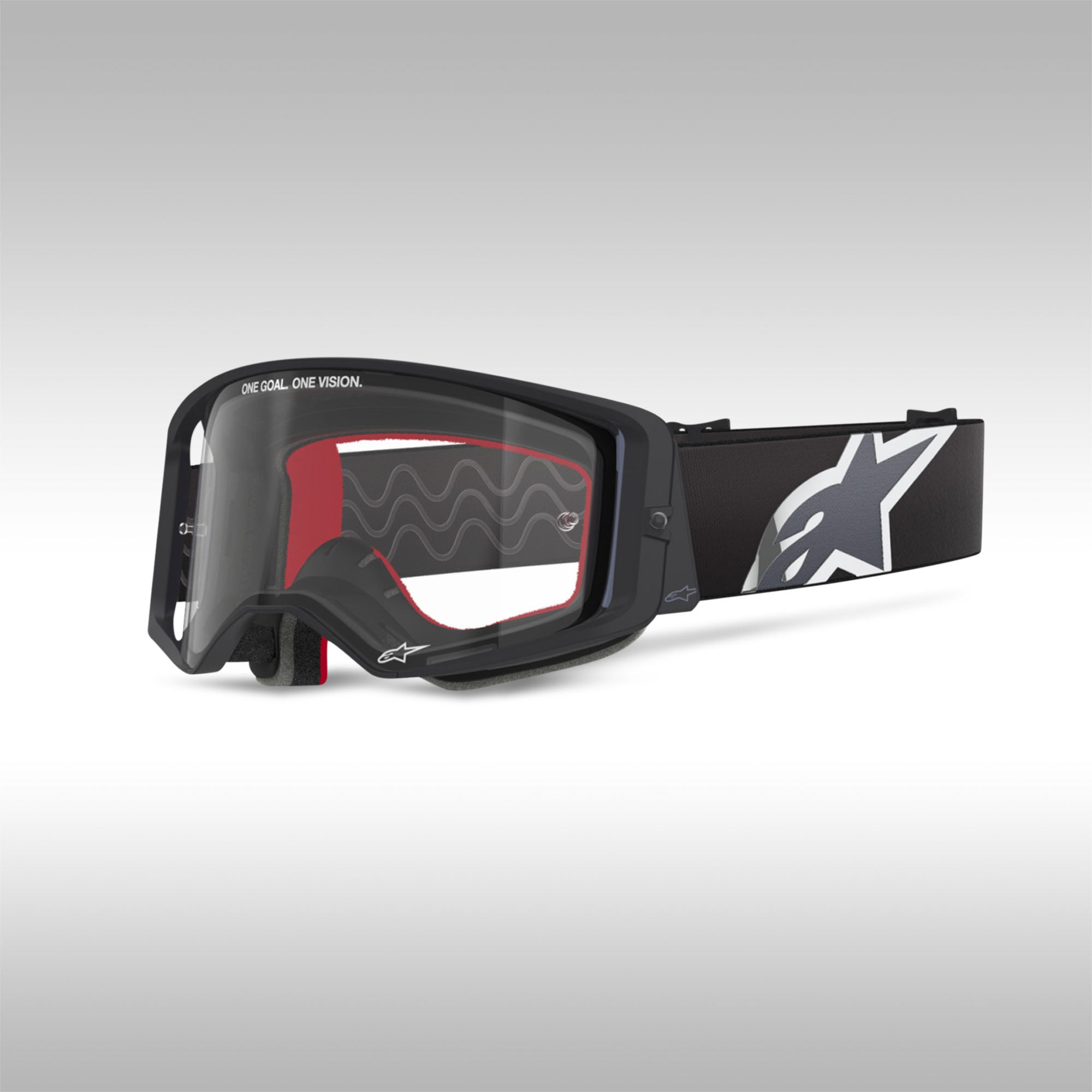 motocross goggles black ALPINESTARS - SUPERTECH CORP OFFROAD GOGGLES