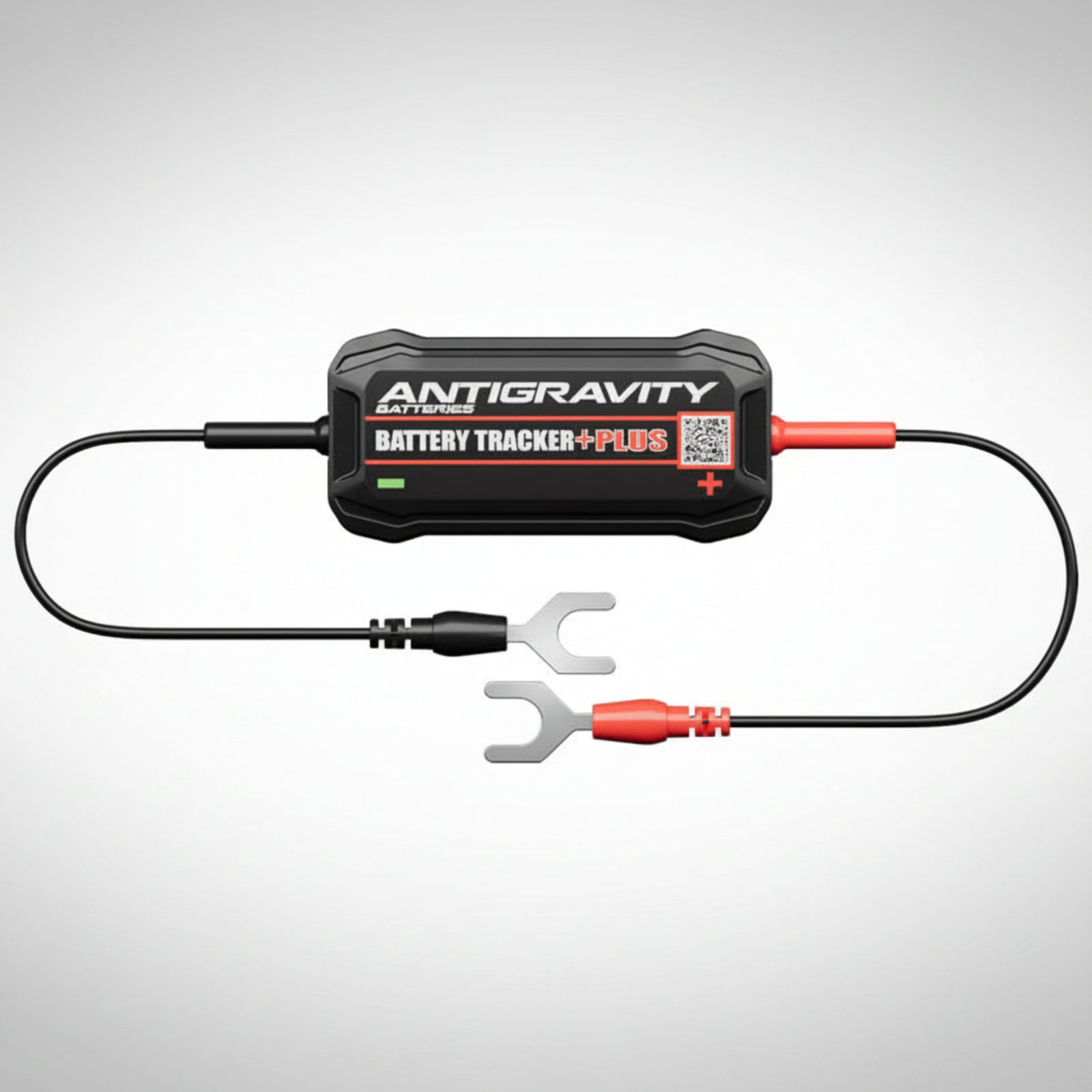 Antigravity Bluetooth Battery Tracker PLUS module with wiring harness and fork terminals.