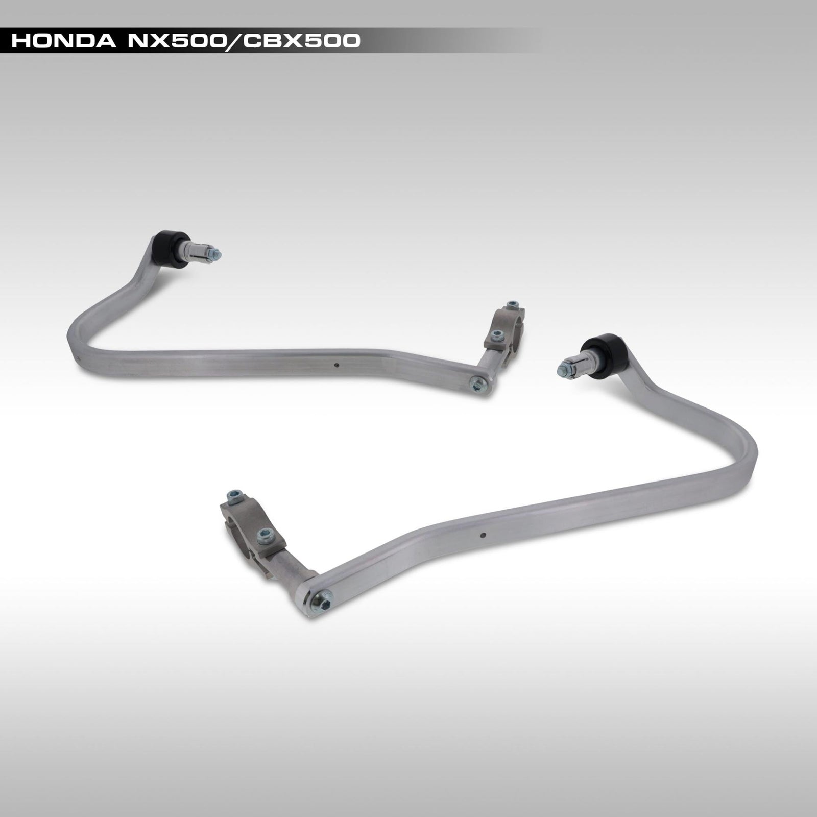 Barkbusters BHG-123-00-NP Two-Point Aluminum Handguard Backbones for Honda NX500.