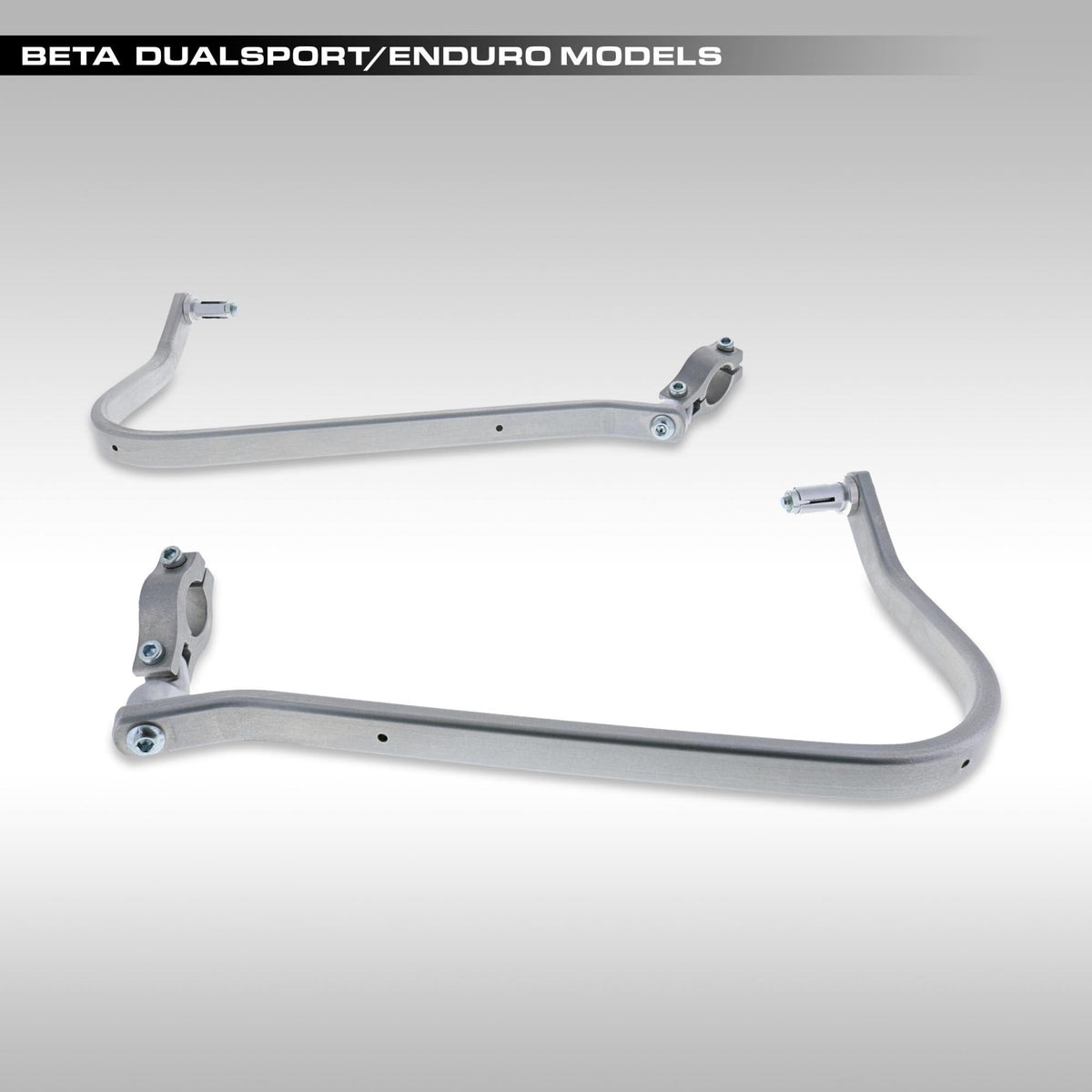 Barkbusters BHG-106-00-NP Two-Point Aluminum Handguard Backbones for Beta Motorcycles.
