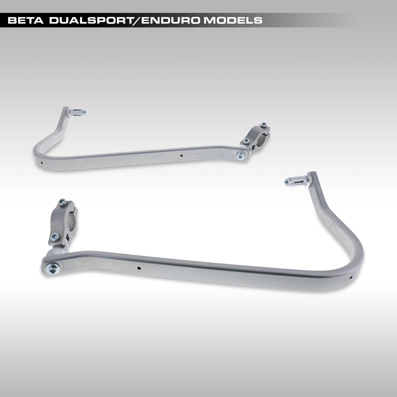 Barkbusters BHG-106-00-NP Two-Point Aluminum Handguard Backbones for Beta Motorcycles.