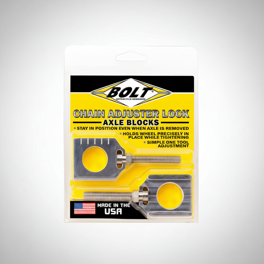 BOLT MOTORCYCLE HARDWARE - CHAIN ADJUSTER BLOCK - YAMAHA WR-F / YZ-F / YZ