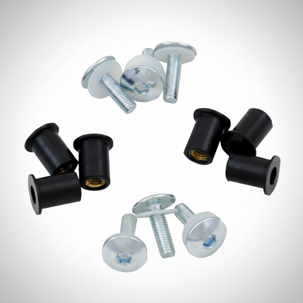 BOLT MOTORCYCLE HARDWARE - WINDSCREEN FASTENERS - TMBR MOTO