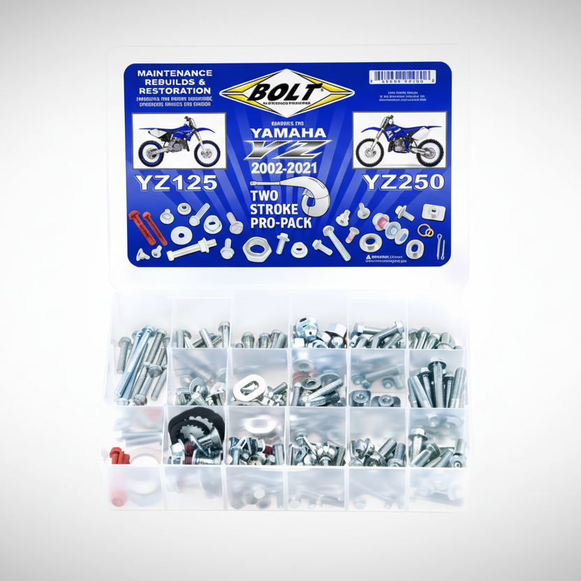 BOLT Pro Pack hardware kit for Yamaha YZ 2 Strokes on a white background