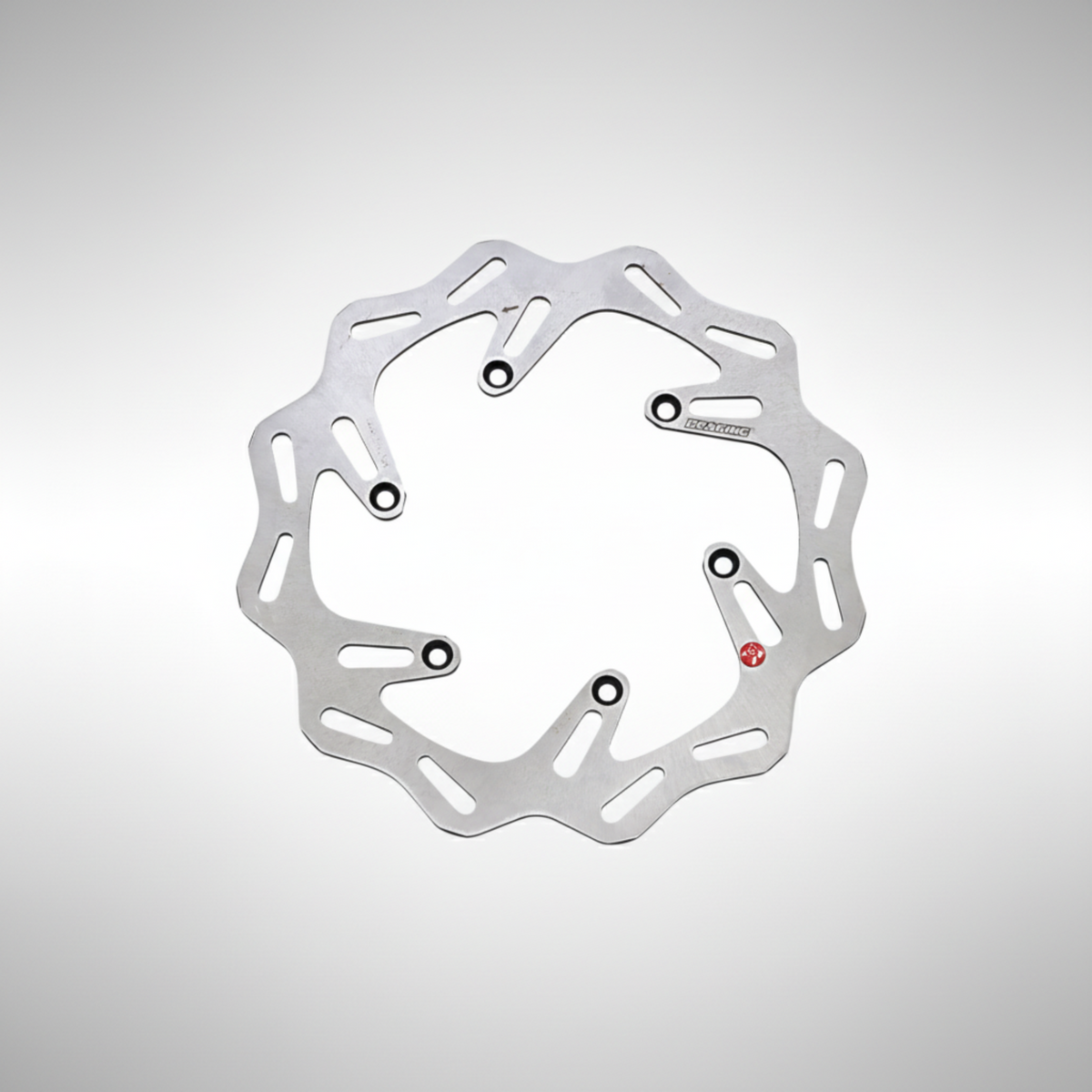 Braking SZ01FID W-Fix Wave Front Brake Rotor in stainless steel.