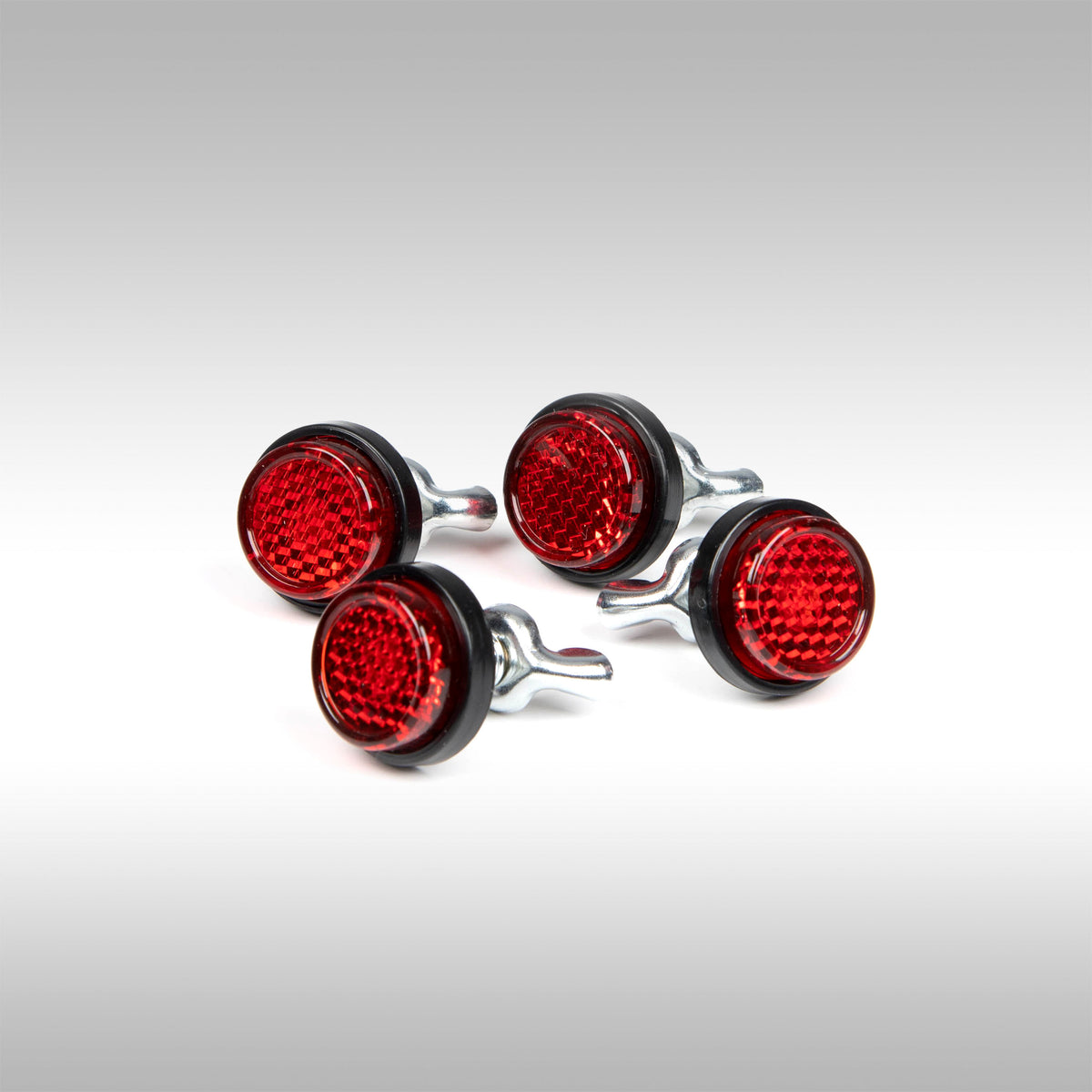 TMBR MOTO - Mini License Plate Reflectors - Red