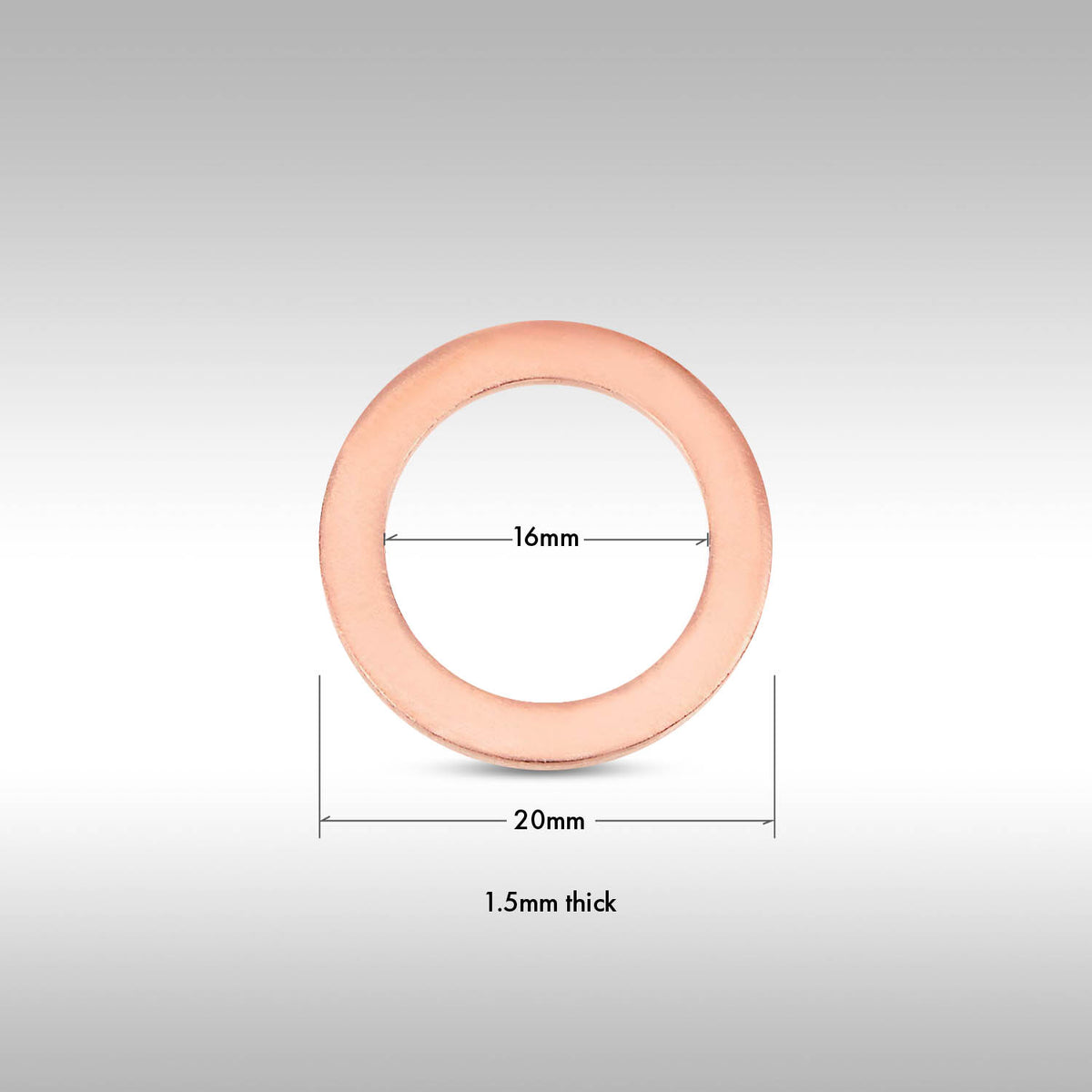 CRUSH WASHER - 16x20x1.5MM COPPER CRUSH WASHER
