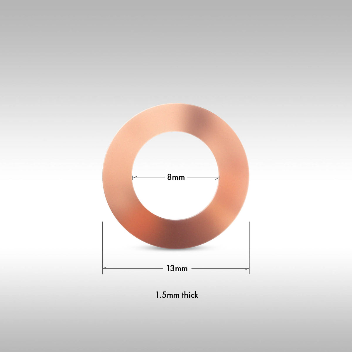 CRUSH WASHER - 8x13x1.5MM COPPER CRUSH WASHER