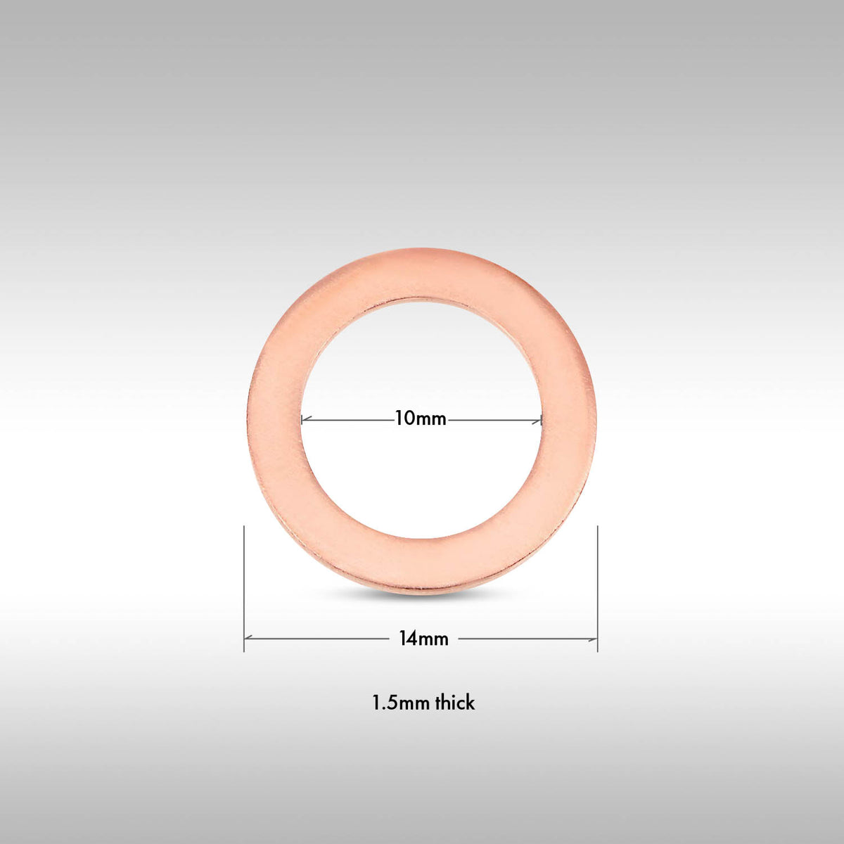 CRUSH WASHER - 10x14x1.5MM COPPER CRUSH WASHER