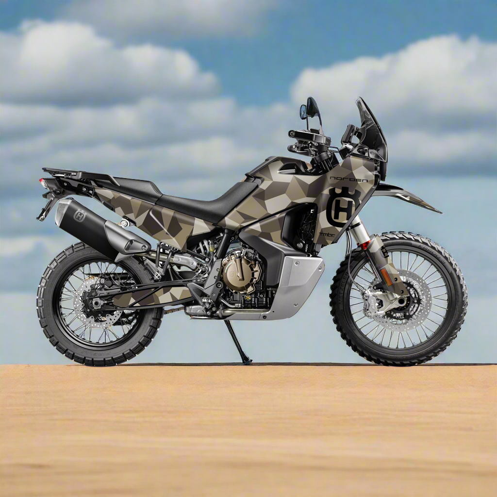 2022 - 2025 HUSQ NORDEN 901 - DARK EARTH GEO CAMO - GRAPHICS KIT