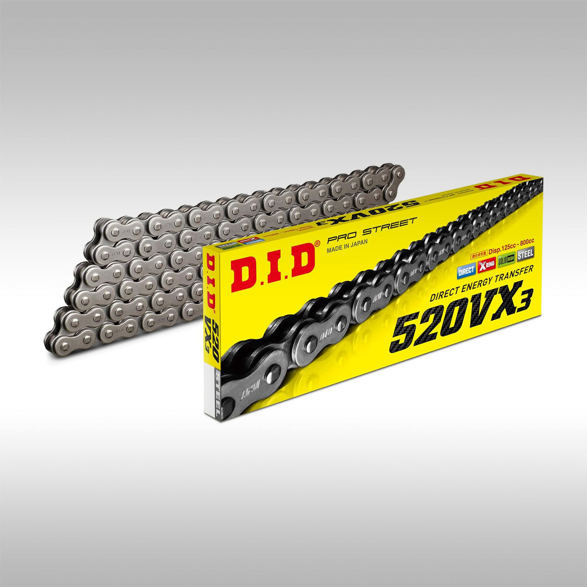 D.I.D - 520VX3 X-RING MOTORCYCLE DRIVE CHAIN