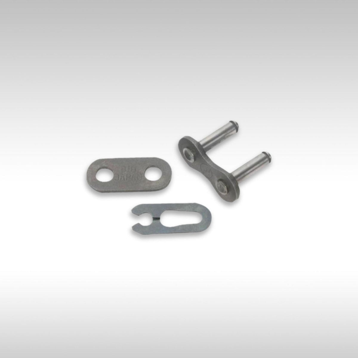 D.I.D 525 standard series non o-ring motorcycle roller chain in natural steel finish.