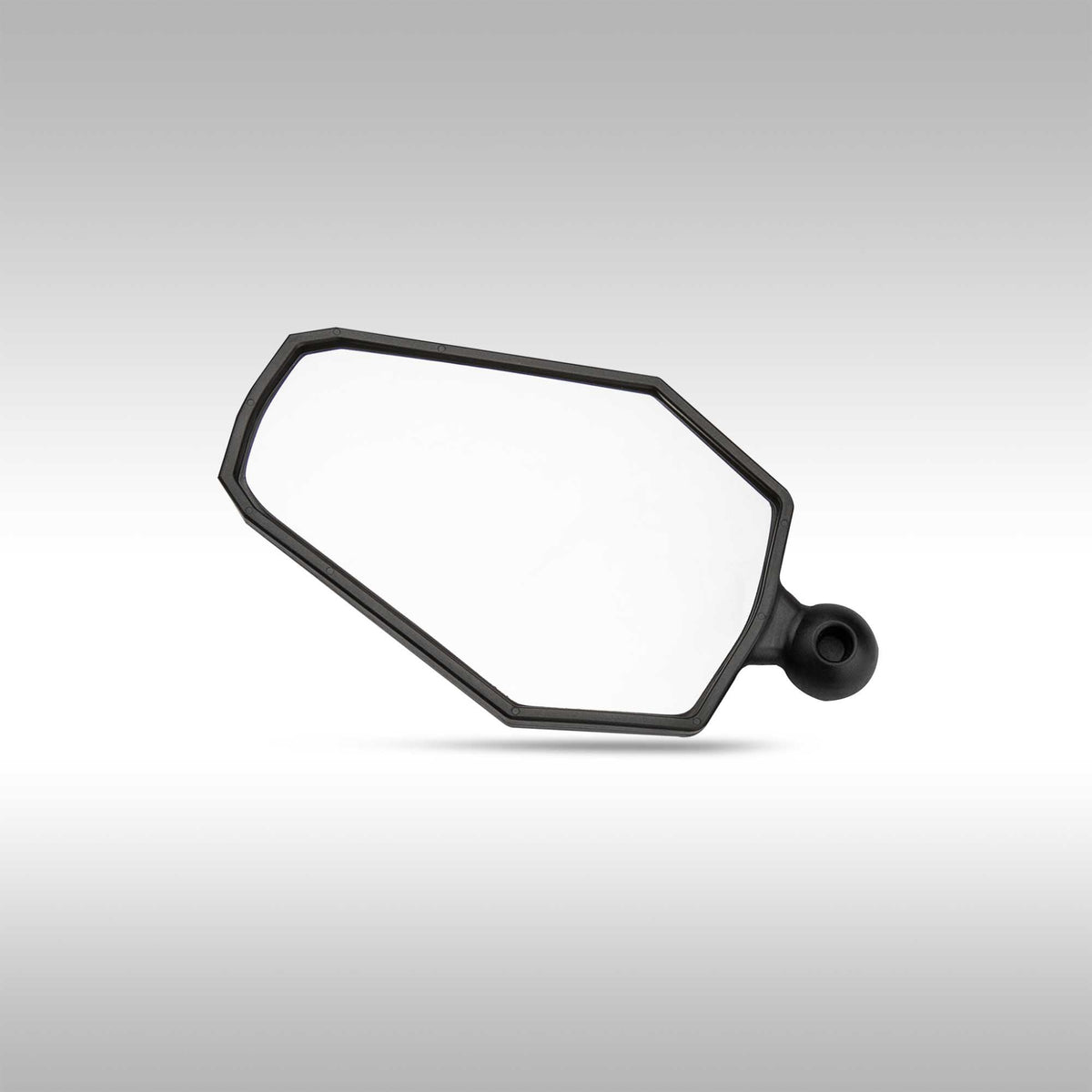 Doubletake Adventure replacement mirror head showing the angular housing and convex glass.