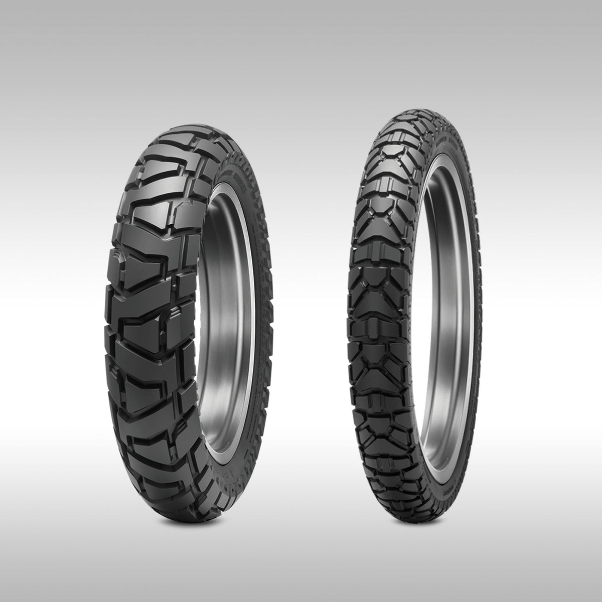Dunlop Trailmax Mission motorcycle tires. Specifically designed for adventure bikes and can withstand high mileage trips. Available at TMBR MOTO