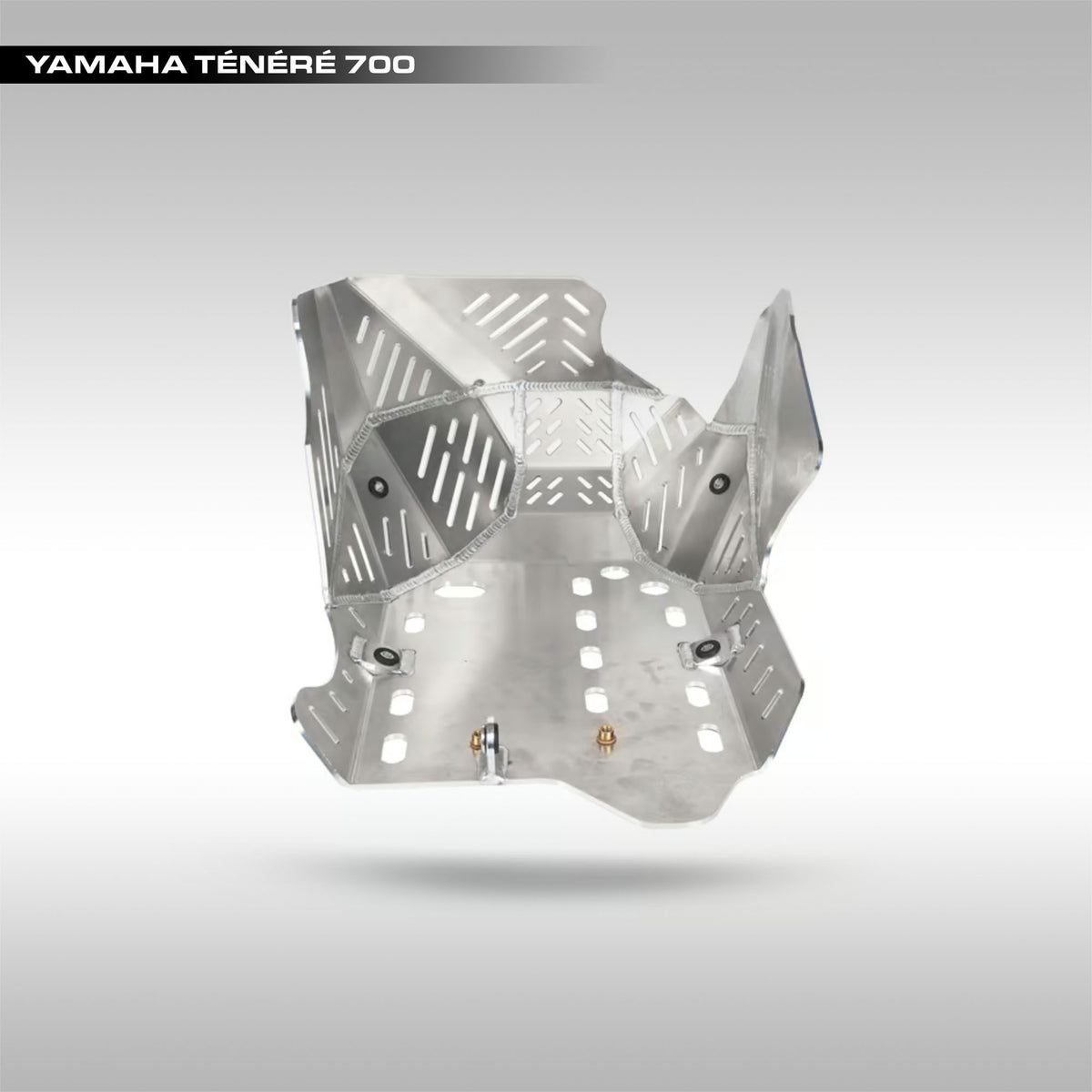 Enduro Engineering aluminum skid plate for Yamaha Tenere 700 with gray background