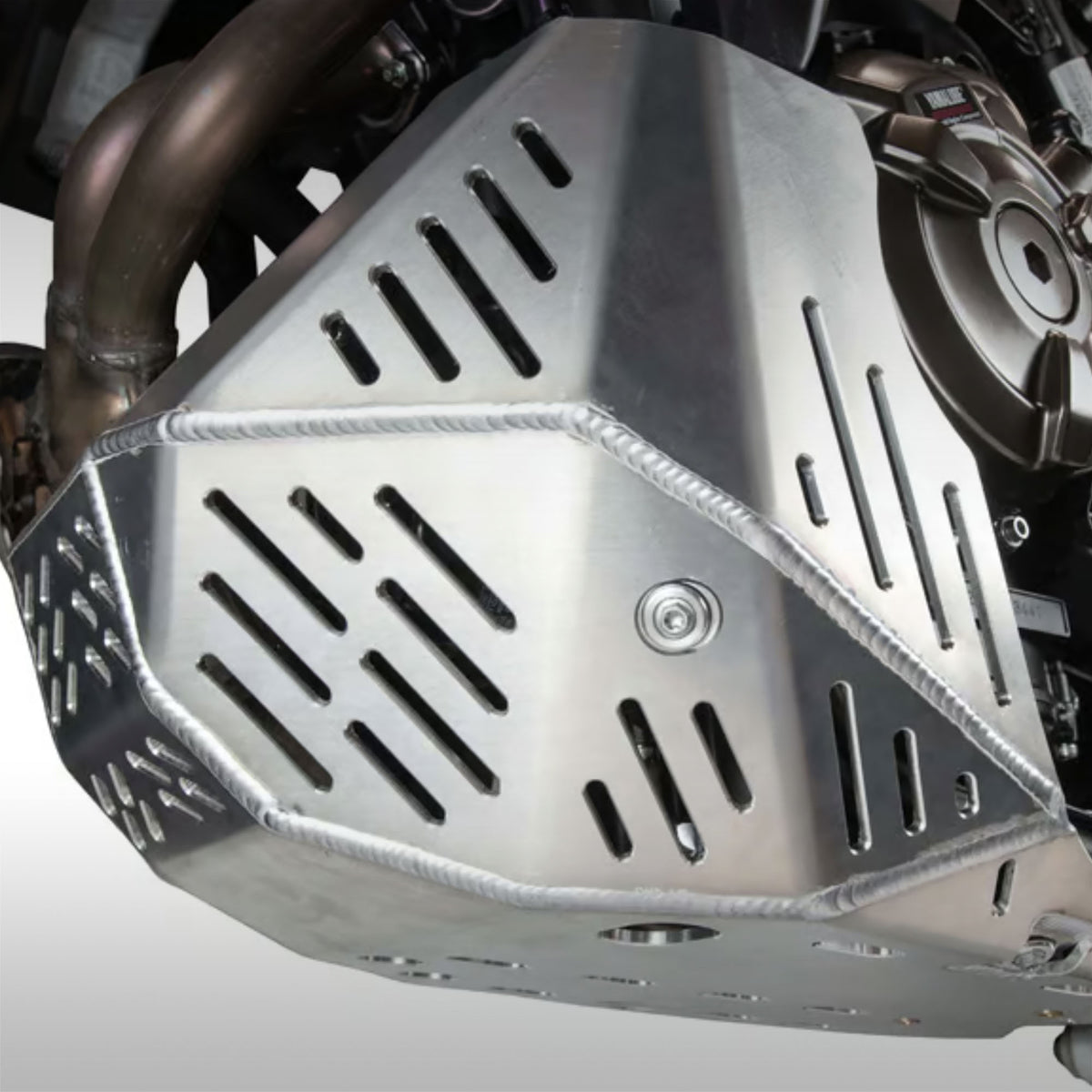 Enduro Engineering aluminum skid plate for Yamaha Tenere 700 with gray background