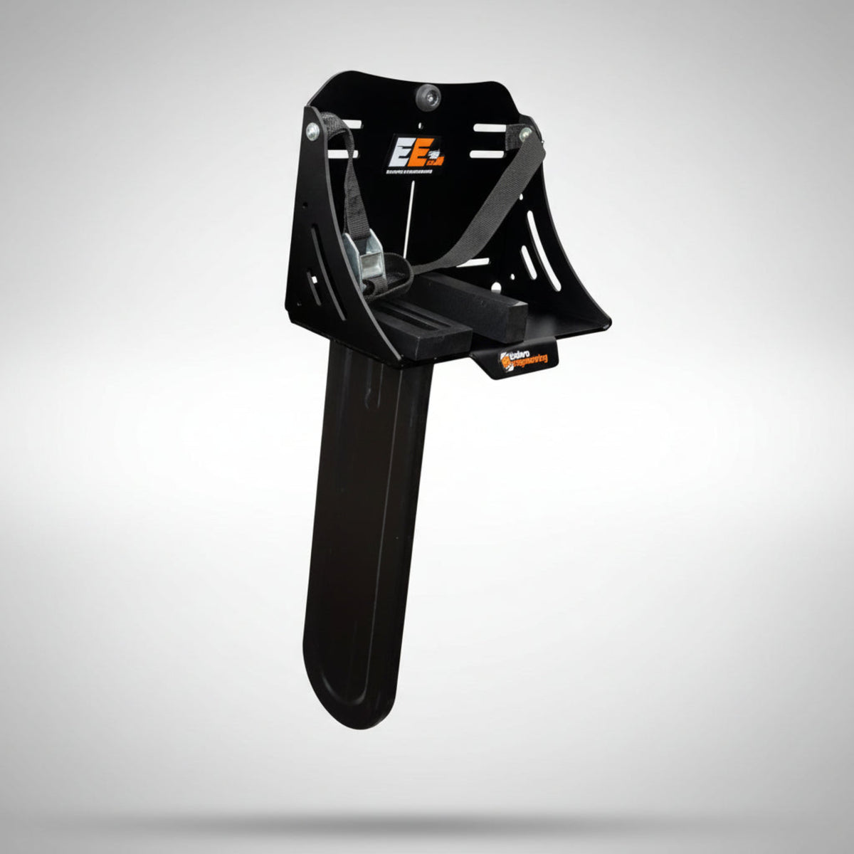 Enduro Engineering chainsaw mount on a light gray background