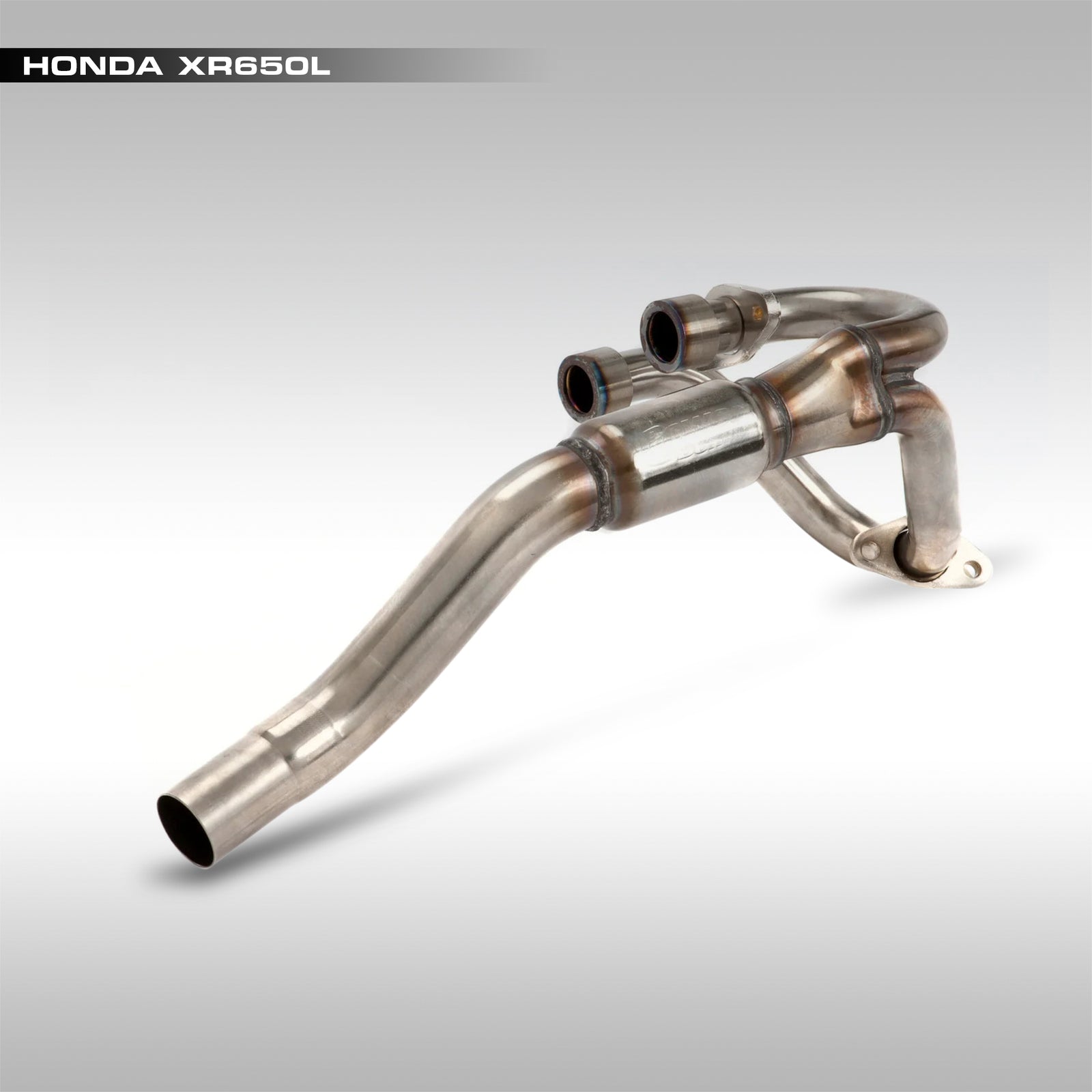 Stainless steel FMF PowerBomb header for the Honda XR650L