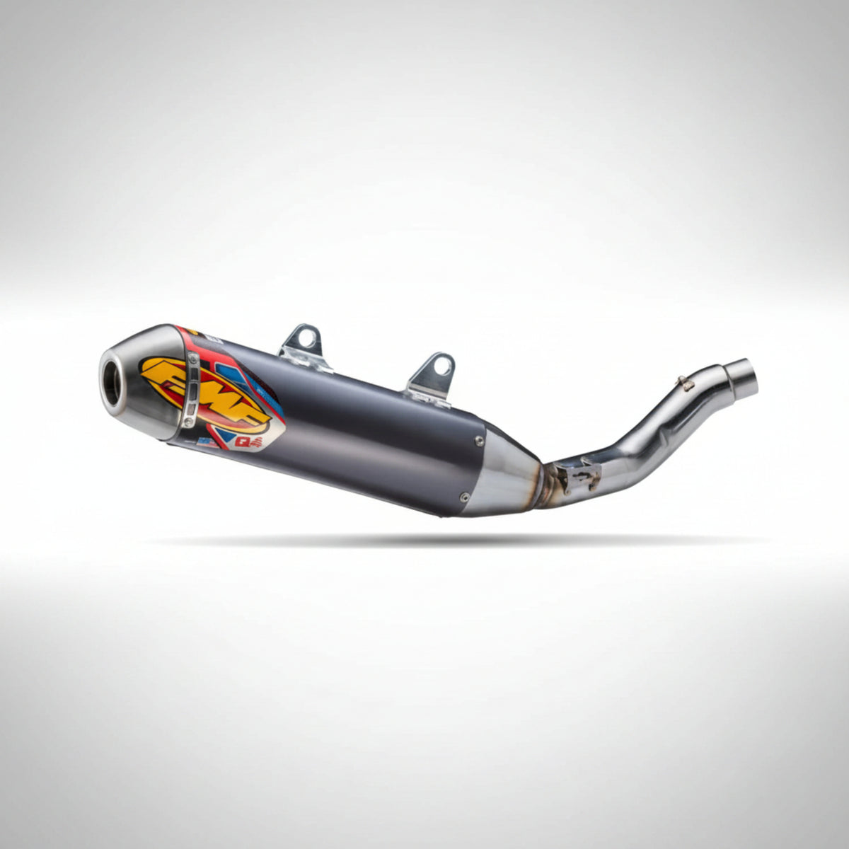 FMF 045712 Q4 Hex Aluminum Slip-On Exhaust for Ducati Desmo450 EDX.