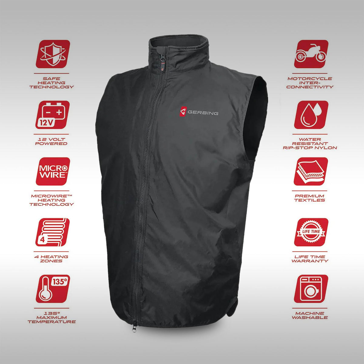 GERBING - HEATED VEST LINER - 12 VOLT