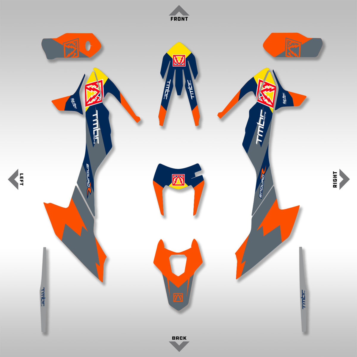 GRAPHICS KIT - 2019–2025 690 ENDURO / SMC-R - NO BULL GRAPHICS KIT