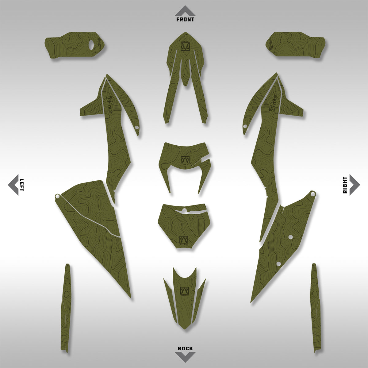 GRAPHICS KIT - 2020–2023 KTM EXC-F, XC-W, XC, XC-F, XCF-W - ALPINE TOPO