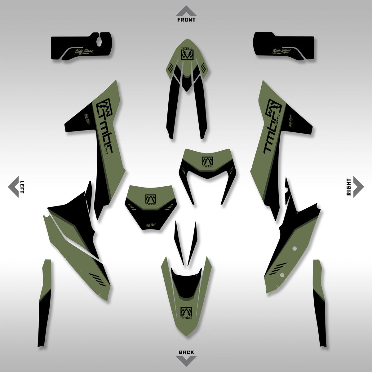 GRAPHICS KIT - 2023–2025 – KTM EXC-F, XC-W, XC, XC-F - BASELINE ALPINE